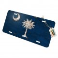 Graphics More Rustic South Carolina State Flag Distressed Usa Novelty Metal Vanity Tag License Plate