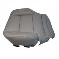 Carbhub Driver Bottom Leather Seat Cover Gray Fit For 2014-2019 Gmc Sierra 1500 2500hd Slt Sle Z71fit Silverado 2500 3500