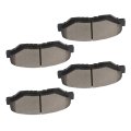 Front D958 Ceramic 4pcs W Hardware Disc Brake Pad Set 