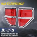 G-plus Rear Tail Lights Compatible With 2009-2014 Ford F150 2 4 Door Not Fit Flareside Models Brake Lamps Side Marker Chrome