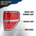 G-plus Rear Tail Lights Compatible With 2009-2014 Ford F150 2 4 Door Not Fit Flareside Models Brake Lamps Side Marker Chrome