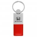 Au-tomotive Gold Duo Leather Key Chain For Honda S2000 Red