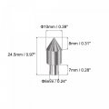 Uxcell 6mm Shank 45 Steel 10mm Dia Plum Dead Center Ejector Pin Drill Chuck Cone Tip For Mini Lathe Beads Machine