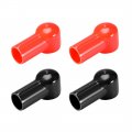 Uxcell Battery Terminal Insulating Rubber Protector Covers For 20mm 15mm Cable Red Black 2 Pairs 
