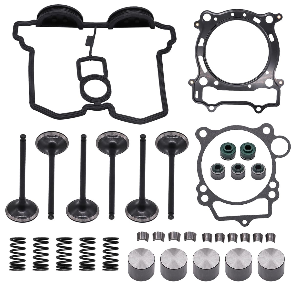 Cylinder Head Exhaust Intake Valve Gasket Kit Fit For Yamaha Yfz450 Yfz 450 2004-2009 Wr450f 2003-2006 Yz450f 2003-2005 With