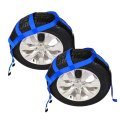 Wheel Heavy Duty Tires Tow Dolly Basket 14-17inch Straps With Flat Hooks 2 Pack Axle And 1 Carrying Bag 10 000lbs Break