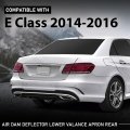 Air Dam Deflector Lower Valance Apron Rear For Benz E250 Submodel Bluetec 4matic 2014-2016 Models With Amg Styling Package Fit