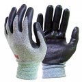 3m Comfortable Grip Nitrile Foam Coated Gardening Work Gloves 5pk Large Grey 