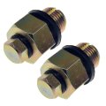 Engine Oil Drain Plug Steel 3 Bolt Grade Piggyback 1 2 20 Sae With Gasket 4 In Head Size Yellow Alx Pau Mm 65209 Cl360a50 