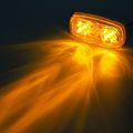 Partsam 10x Double Bubble Bullseye Side Marker Light 10led Bulls Tiger Eye Amber Trailer