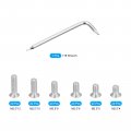 Uxcell M2 5 Torx Security Screws Kit M2x4 5 6 8 10 12mm 120pcs 304 Stainless Steel Countersunk Head Tamper Proof Screw W 1pcs