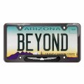 Ipick Image Made For Ford Thunderbird Black Insert Gunmetal Chrome Stainless Steel License Plate Frame
