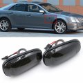 Sts Smoked Lens Side Marker Lamps Replacement For Cadillac 2005-2011 Driver Passenger Fender Amber Led Turn Singal Lights Kits