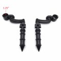 Hongk- Black Adjustable Peg Mounting Kit Bamboo Style Footrest Compatible With V-star Roadstar Suzuki Boulevard Equipped 1-1 4