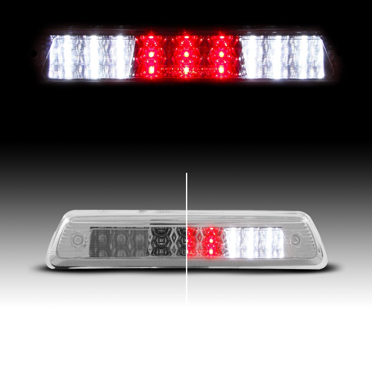 Led Chrome High Mount Stop 3rd Brake Light Cargo Lamp Set For 2009-2014 Ford F150 And 2010-2014 Lincoln Mark Lt Rear Upper