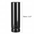 Uxcell 1 2 Drive By 16mm Deep Impact Socket Heat-treated Cr-v Steel 6-point Metric Sizes