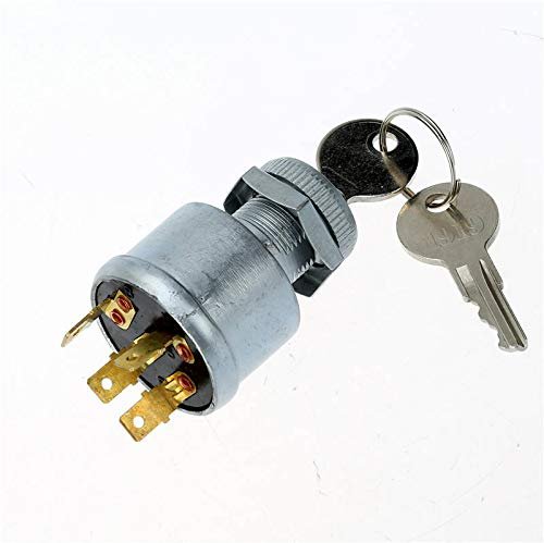 10l0l Golf Cart Ignition Switch 33639-g01 For Ezgo E G All Years 3 Way 4 Spade Terminal Key With 2 Standard Keys Light Or