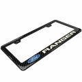 Ipick Image 3d Night Glow Luminescent Logo On Real Carbon Fiber Abs License Plate Frame For Ford Ranger