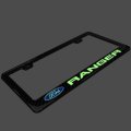 Ipick Image 3d Night Glow Luminescent Logo On Real Carbon Fiber Abs License Plate Frame For Ford Ranger