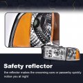 Pit66 Headlights For 1994-2002 Dodge Ram 1500 2500 3500 Headlamps Assembly Clear Lens Housing Amber Reflector