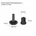 Uxcell Push Clips Rivets 3 5mm X 4 Pcb Circuit Panel Nylon Fasteners Black 100 Pcs