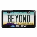 Ipick Image For Ford Focus Black Real 3k Carbon Fiber Finish Abs Plastic License Plate Frame
