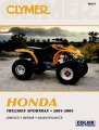 2001-2005 Honda Trx250ex Sportrax Service Manual Manufacturer Clymer Part Number M215-ad 