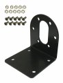 Black 37mm Dc Gear Motors Mounting Bracket Iron Anti-rustbox L-shape Fixed Seat Gear Reduction Motor Holder 