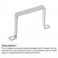 Uxcell U Shaped Connector Bracket 100mm X 304 Stainless Steel Bar Security Holder Brackets For Door Window Shed Closed Strut