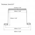 Uxcell U Shaped Connector Bracket 100mm X 304 Stainless Steel Bar Security Holder Brackets For Door Window Shed Closed Strut