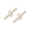Hard Vacuum Tubing Connector White Plastic Straight Shape 0 12 In Outer Diameter Alx-pau-mm-47300-cl360a50 