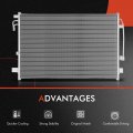 A-premium Engine Coolant Radiator A C Condenser Cooling Kit Compatible With Nissan Murano 2009-2014 Quest 2011-2017 3 5l