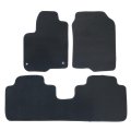 3 Pieces Black Velour Carpet Floor Mats Front Rear For Honda Hr-v 2023 2024 2025 