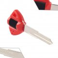 Fsfy Red Motorcycle Blank Key Uncut Blade Replacement For Suzuki Gsxr600 Gsxr750 Gsxr1000