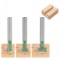 Uxcell 6mm Shank Keyhole Router Bit Set 5 16 3 8 2 Diameter With 1 To Collet Adapter Carbide Tipped Wood Milling T-slot Cutter