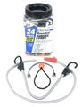 Ancra 95724 Assorted Bungee Cords Gray 24-piece 