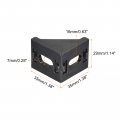 Uxcell 8set Inside Corner Bracket Gusset Kits 35x35x29mm 3030 Angle Connector For European Series Aluminum Profile Black 16 X