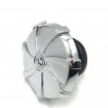 Httmt Mt439-003- Gas Cap Chrome Flame Custom Skull Compatible With H-d 84-15 Fuel Tank Screw In