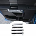 Rt-tcz For F150 Inner Door Handle Cover Trim Chrome Interior Decoration Accessories Ford 2015-2020 