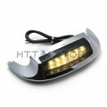 Httmt Mt438f-14- Front Led Fender Tip Light Smoked Lens Compatible With H-d Street Glide Flhx Flhxs 14-17