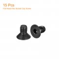 Uxcell 5 16-18x1 2 Flat Head Socket Cap Screws 10 9 Grade Carbon Steel Hex Countersunk Screw Bolts Fasteners Fully Threaded