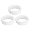 3pcs Rubber Grommets 54 6mm Drill Hole 48 5mm Id Top Hat Grommet White Silicone Plug Gasket For Wiring Automotive 