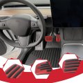 1-set Brake Foot Pedal Pads Compatible For Tes-la Model 3 Y Non-slip Performance Aluminum Alloy Car Accessories Accelerator