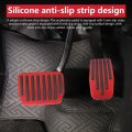 1-set Brake Foot Pedal Pads Compatible For Tes-la Model 3 Y Non-slip Performance Aluminum Alloy Car Accessories Accelerator