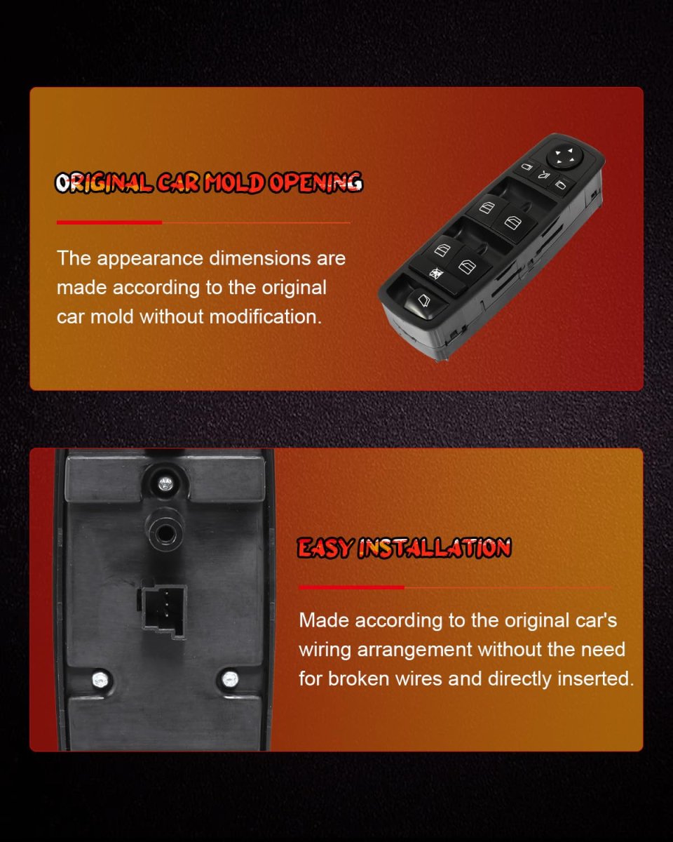 Master Power Window Switch For Mercedes Benz Gl320 Gl350 Gl450 Gl550 R320 R350 R500 R63 Replaces A251 830 05 90 Control