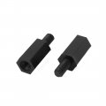 Uxcell M3x10mm 6mm Male To Female Nylon Spacer Hexagonal Pcb Standoff Pillar 50pcs