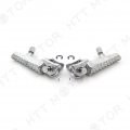 Smt-black Front Rear Foot Peg Footrest Kit Compatible With Cbr 1000rr 2004-2012 Cbr 600rr 2003-2006 Cb 1000r 2008-2012