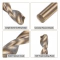 Uxcell 12pcs Jobber Drill Bits 2mm Gold Titanium Coated 4341 High Speed Steel Hss 135 Degree Split Point Twist For Stainless