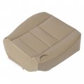 Ecotric Driver Bottom Seat Cover Tan Color Vinyl Compatible With 2002-2007 Ford F250 F350