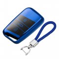 Tpu 3 Button Car Key Fob Case Cover For Vw Golf Mk7 Tiguan Passat Seat Ibiza Leon Skoda Octavia With Rings Blue 